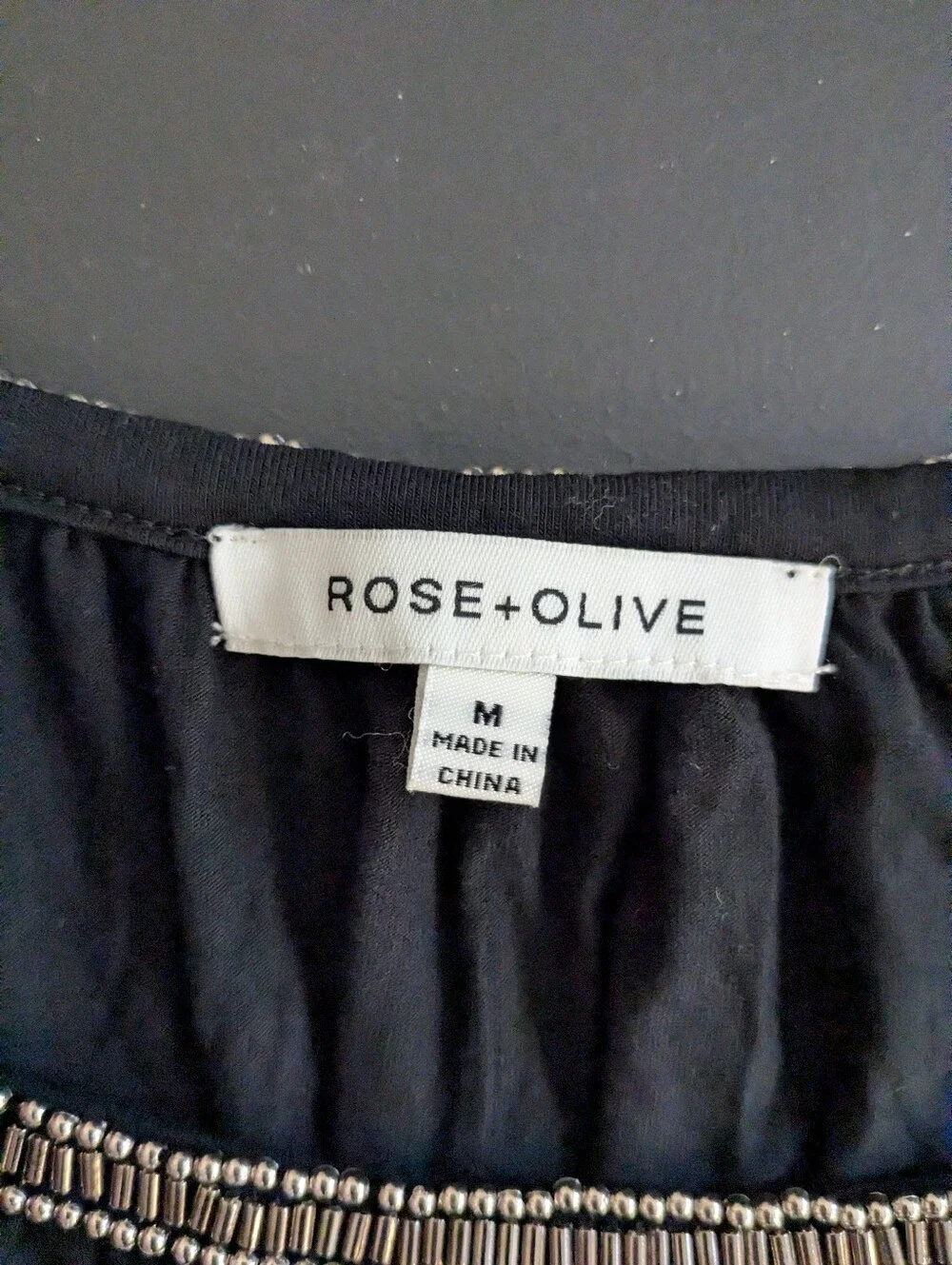 Rose+Olive Black Size M Blouse